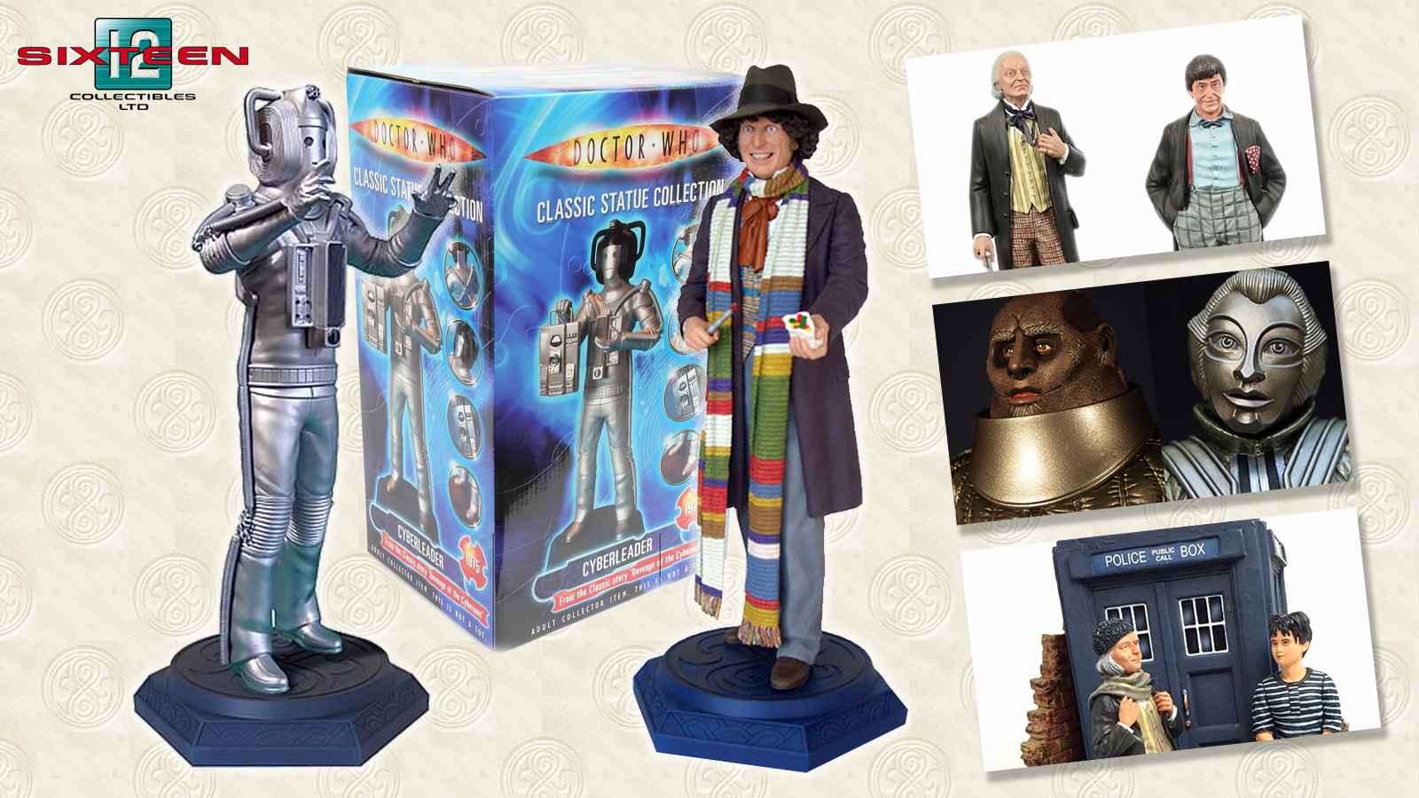 Classic Doctor Who Statues