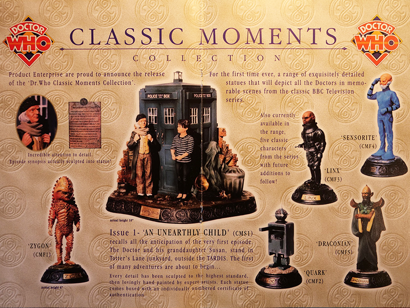 Classic Doctor Who Statues