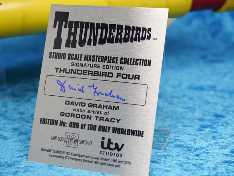 Thunderbird 4 signed plaque